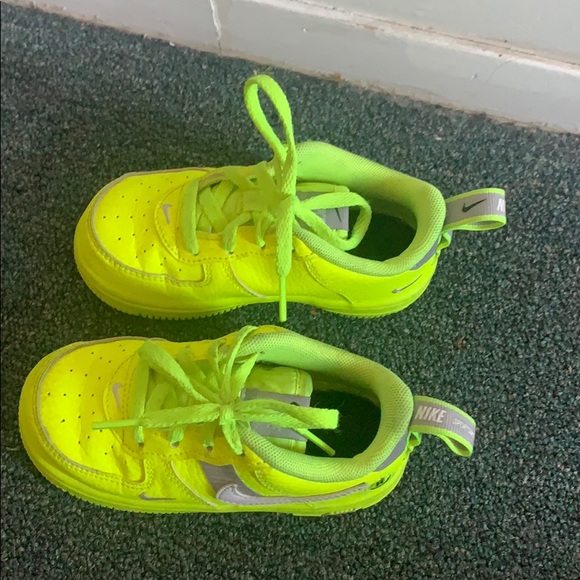 lime Green Air Force 1s - Picture 2 of 2